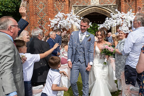 Natural documentary wedding photography at Leez Priory in Essex